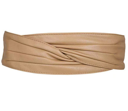 JRMLPL Women Corset Belt Adjustable Wide Belts Dress Waist Obi Belt, 01 Khaki