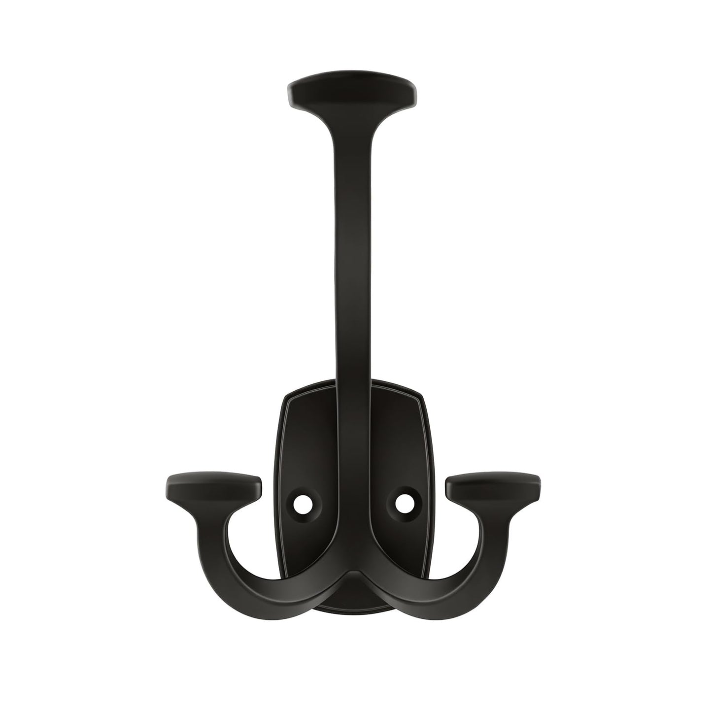 HARPOON Triple Prong Decorative Wall Hook | 3 Pack Matte Black Hook for Coat, Hats, Backpacks, Bags | Hooks for Bathroom, Bedroom, Closet, Entryway, Laundry Room, Office