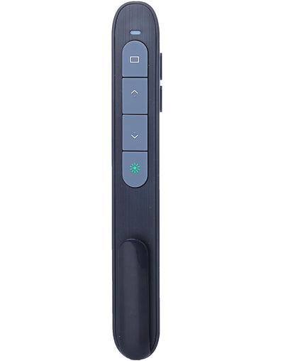 TITIANCOOL Wireless Presenter Remote with Green Light, Rechargeable PowerPoint Clicker for Mac Windows PC, 2.4GHz USB & Bluetooth, 656ft Range
