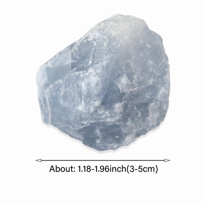 2PCS Natural Raw Stone Healing Crystals Bulk, Gemstones for Reiki, Meditation, Home Decor, Garden Fountain Rocks (Blue Celestite)