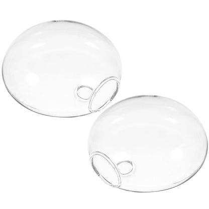 FUOYLOO 2pcs Wall Hanging Planter Glass Terrarium Vase Hydroponic Wall Mounted Plant Pot for Indoor Home Décor