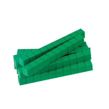 hand2mind Green Foam Base Ten Blocks Complete Set, Place Value Blocks, Counting Cubes for Kids Math, Base 10 Math Manipulatives for Kids, Kindergarten Homeschool Supplies (Set of 1610)