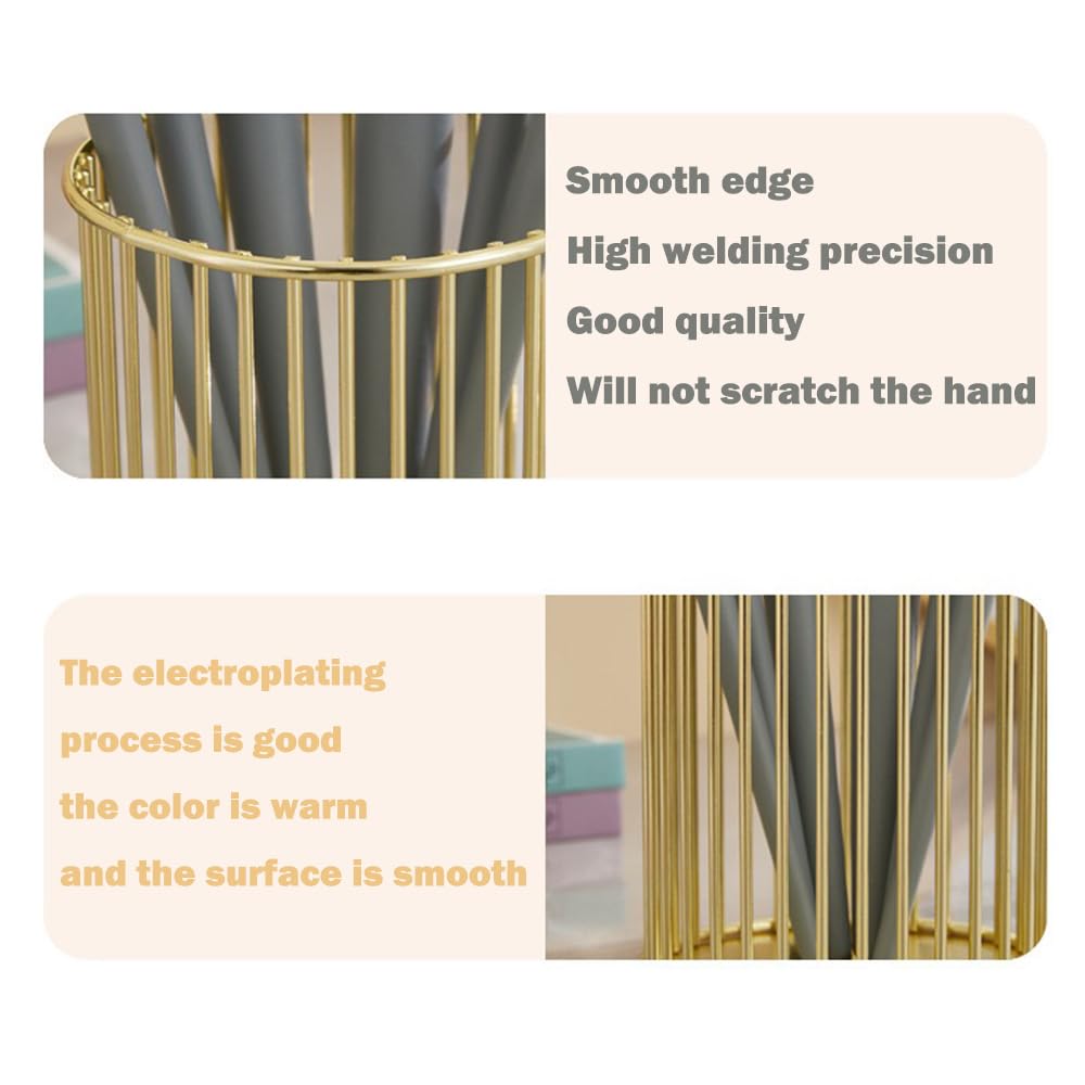 2Pcs Post sticky Note Holder + Pens Holders,Desk organizer sets,Gold Metal suit for Desk Memo,tableware,flowers,toothbrush,cute pencil holder ,Home Office decor and Accessories,Makeup Brushes Cup.