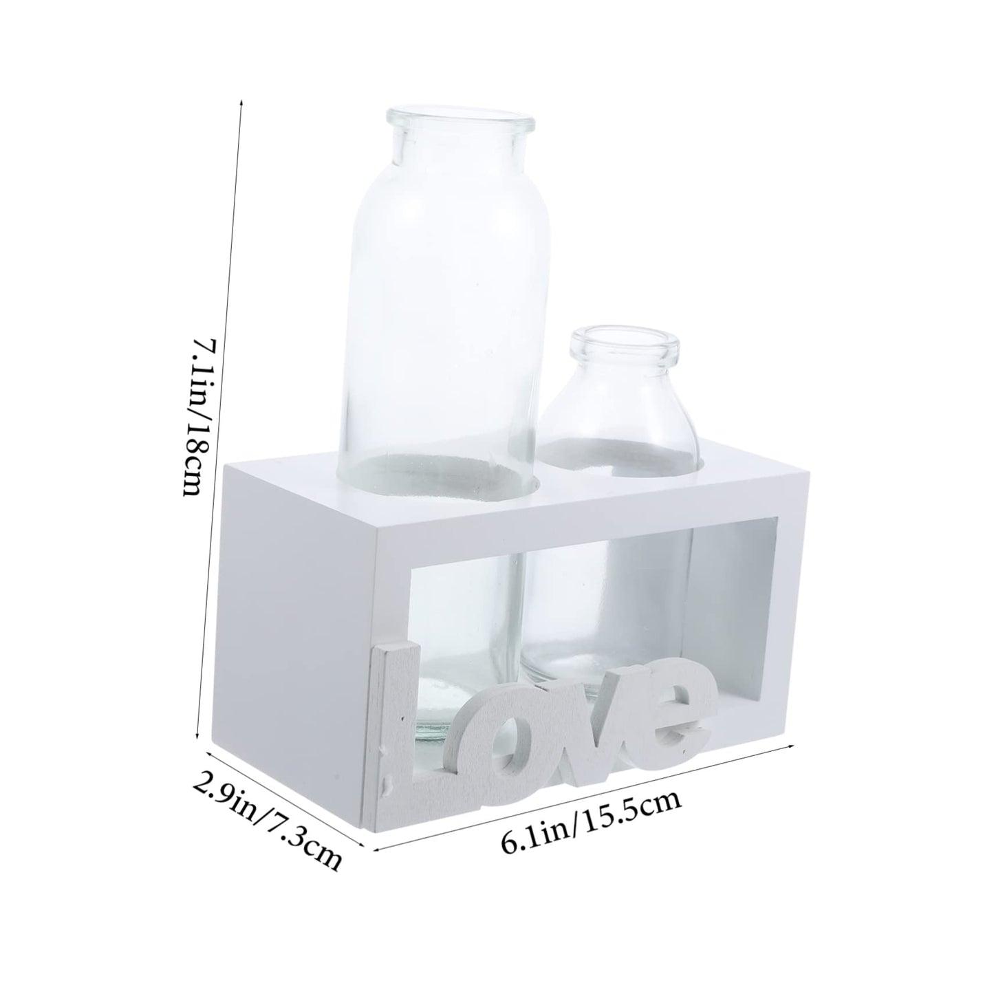 Parliky Glass Plant Vase Stand Air Plant Holder Propagating Vase Terrarium for Indoor Decor