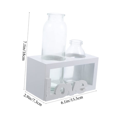 Parliky Glass Plant Vase Stand Air Plant Holder Propagating Vase Terrarium for Indoor Decor