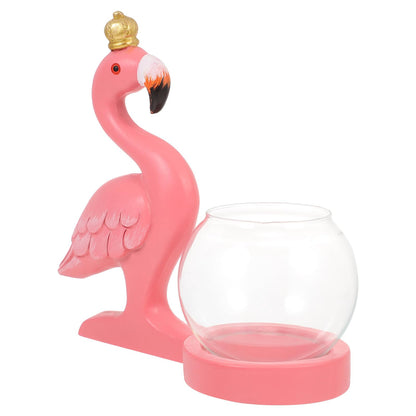 Homoyoyo Flamingo Hydroponic Plants Vase Glass Flower Vase Desktop Terrarium Plant Container for Home Centerpieces Decorative Use