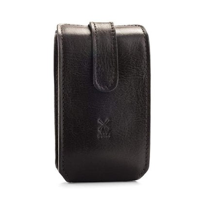 MÜHLE TRAVEL Black Leather Case Silvertip Fiber Safety Razor Travel Set