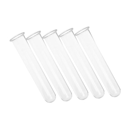 Alipis 5pcs Hydroponic Glass Test Tube Vases for Plant Propagation Transparent Glass Plant Vases for Home and Office Decor Sturdy Wear Floral Water Tubes Multi Use Desk Terrarium