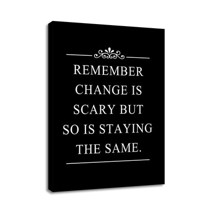 Inspirational Office Decor Wall Art Remember Quote Canvas Painting Prints for Home Wall Decor Framed Motivational Painting Poster Artwork Living Room Gym Bedroom Framed[18''W x 24''H]