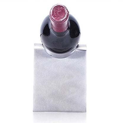 CdyBox Stainless Steel Wine Rack Single Wine Bottle Holder Rack Display (Silver)