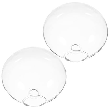 Ciieeo 2pcs Wall-Mounted Boho Decor Hydroponic Glass Vase Hanging Plant Terrariums for Home Office