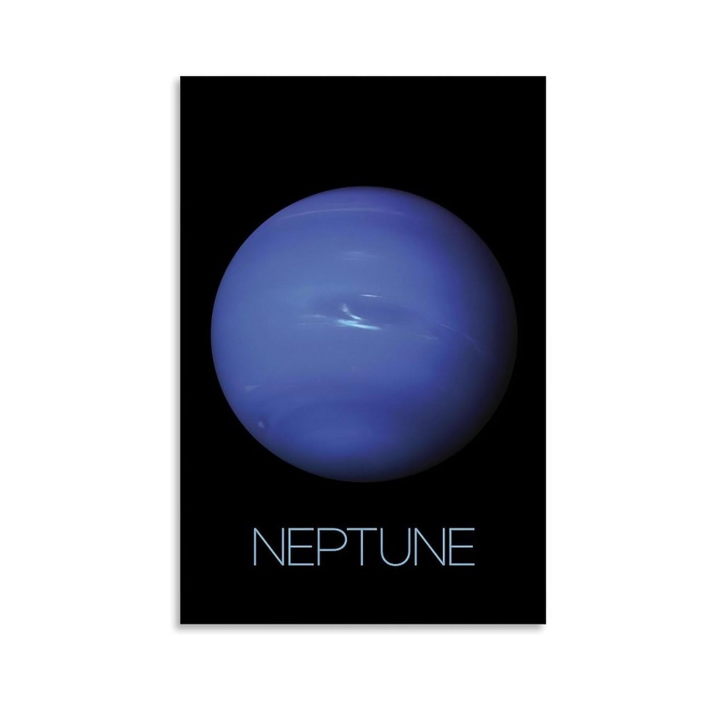 XIAOLOUTINYU Solar System Canvas Wall Art - Neptune Planet Space Poster for Kids Room Bedroom Classroom, STEM Educational Astronomy Decor, Science Gift for Boys Girls Teens, 12x18 Inch Unframed