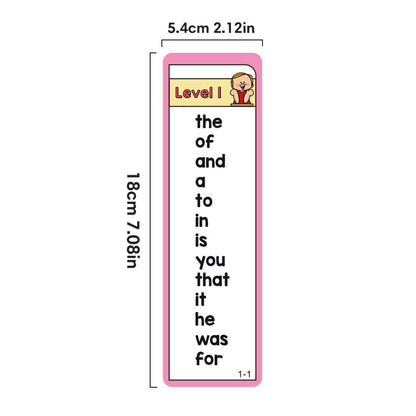 Sided Vocabulary Flashcards Educational Learning Cards High Frequency Sight Words Learn to Read Sight Words