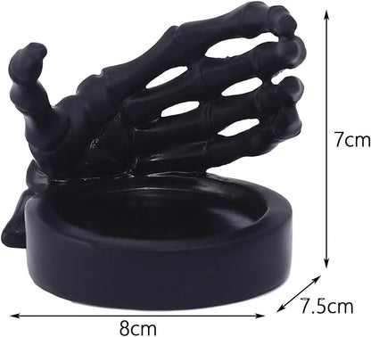 Skeleton Hand Candlestick Holder Halloween Candle Holders Skeleton Tealight Holders Desktop Candle Holder for Halloween Table Party Supply - Black