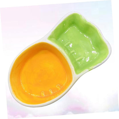 POPETPOP 2Pcs Dog Feeding Bowl Non Tip Pet Food Dish for Cats Dogs Safe Pet Feeder for Indoor Use