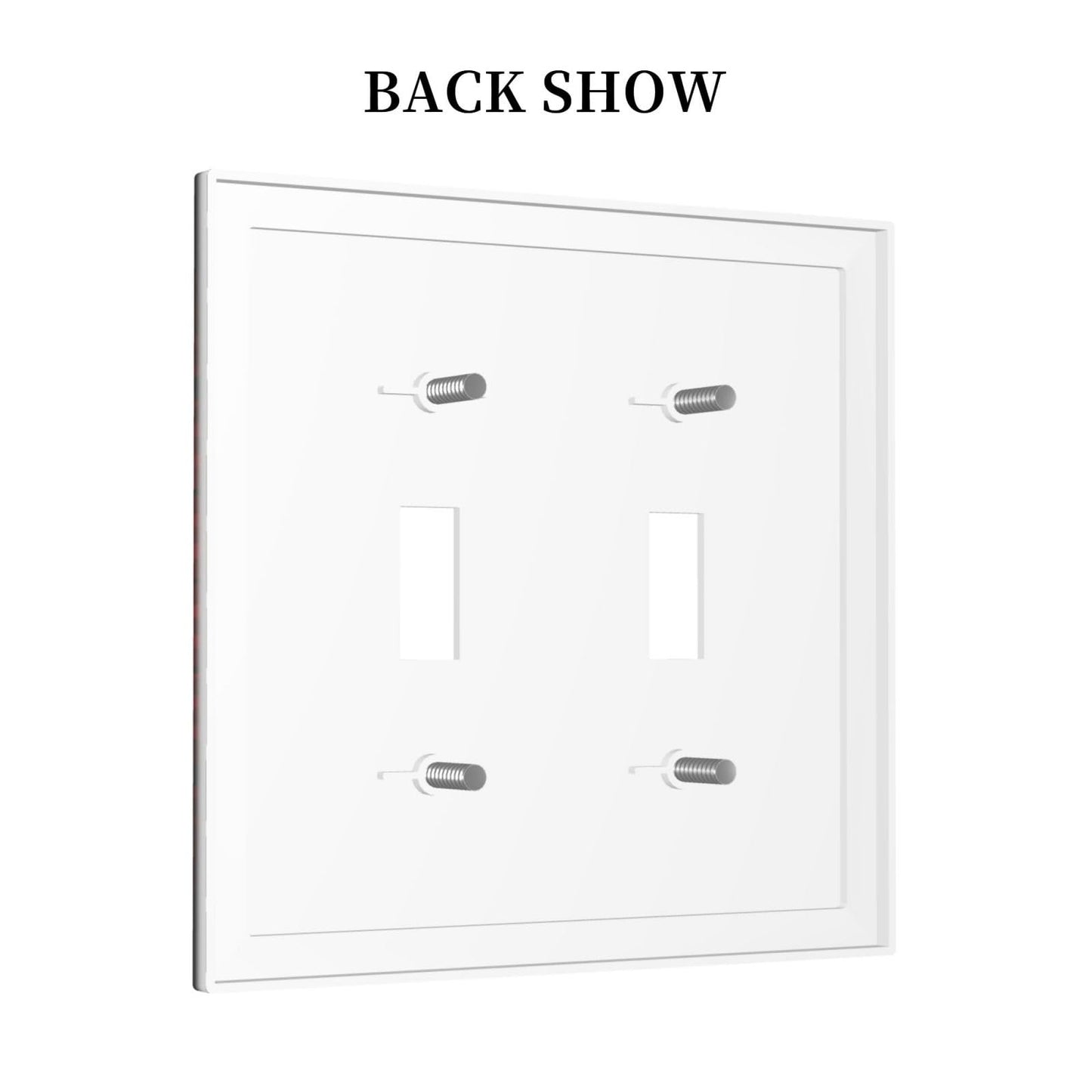 Decorative Switch Plate Covers Spider Web 2 Gang Double Toggle Light Switch Cover Plate Electrical Wall Plate Outlet Cover for Nursery Kids room Decor