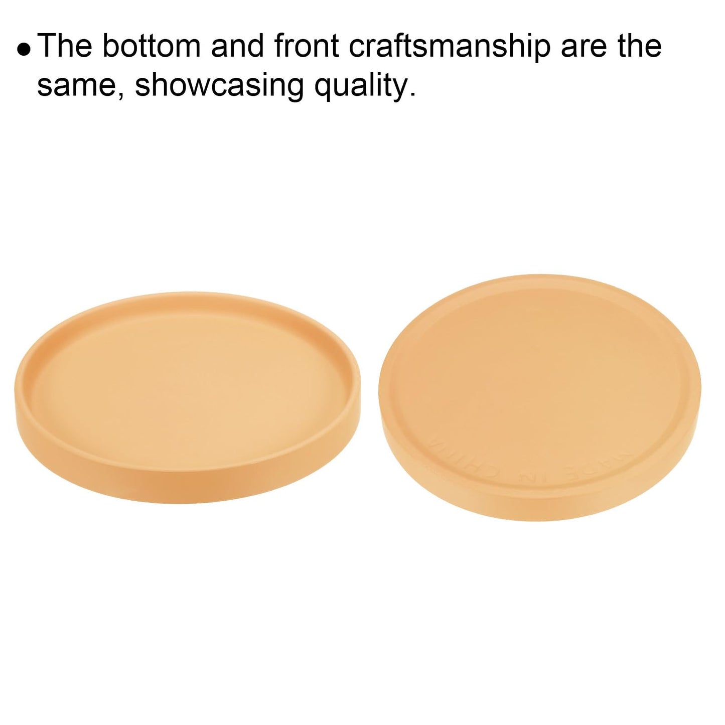 PATIKIL 7.7 Inch Round Ceramic Plant Saucer, Plant Saucer Tray Flower Planter Drip Tray for Indoors Outdoors Patio Balcony, Terracotta