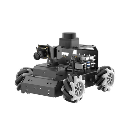 ROS2 Robot Car for Raspberry Pi 5 Programmable AI Vision Smart Robot Kit 360° Omnidirectional Movement Chassis, Lidar SLAM Mapping Navigation Path Planning Autonomous Driving, MentorPi M1 Without RPi