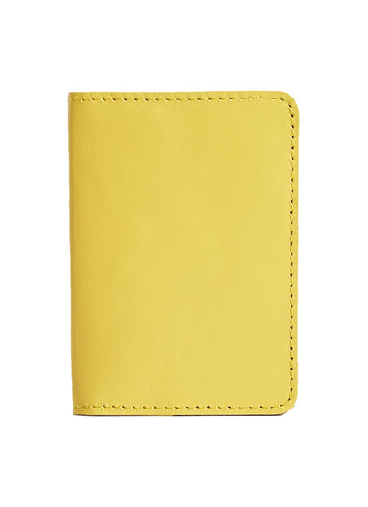 INCARNE US Leather Passport Holder for Travel - Passport Case - Passport Wallet for Men - Passport Cover for Women Sleeve Protector - Travel Essentials Vacation Luggage Travel Gifts - Classic Yellow