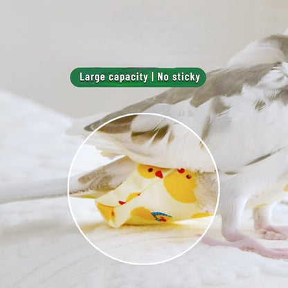 Bird Flight Suits Diapers for Monk Parakeets, Conures, Lovebirds, Cockatiels Flight Suits, Parrot Clothes, Bird Training Nappy Suit Liners Clothes (Medium,Cyan)