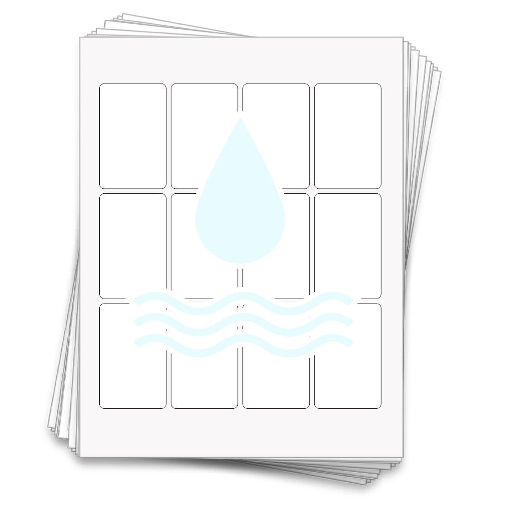 120 Waterproof Jar Labels for 4oz Containers - 1.75x2.75” Printable Adhesive Stickers for Candles, Cosmetics & Small Business Products