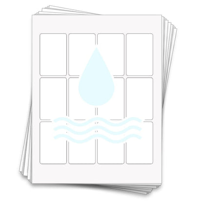 120 Waterproof Jar Labels for 4oz Containers - 1.75x2.75” Printable Adhesive Stickers for Candles, Cosmetics & Small Business Products