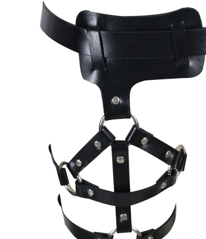 Leather Leg Harness Punk Black Garters Belts Rave Club Party Thigh Holster Leg Chain Body Jewelry for Women
