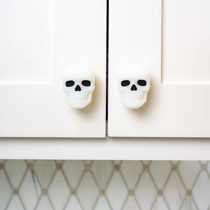 Knobēz 12pk Skull Decorative Cabinet Knob Covers - Spooky Halloween Decor