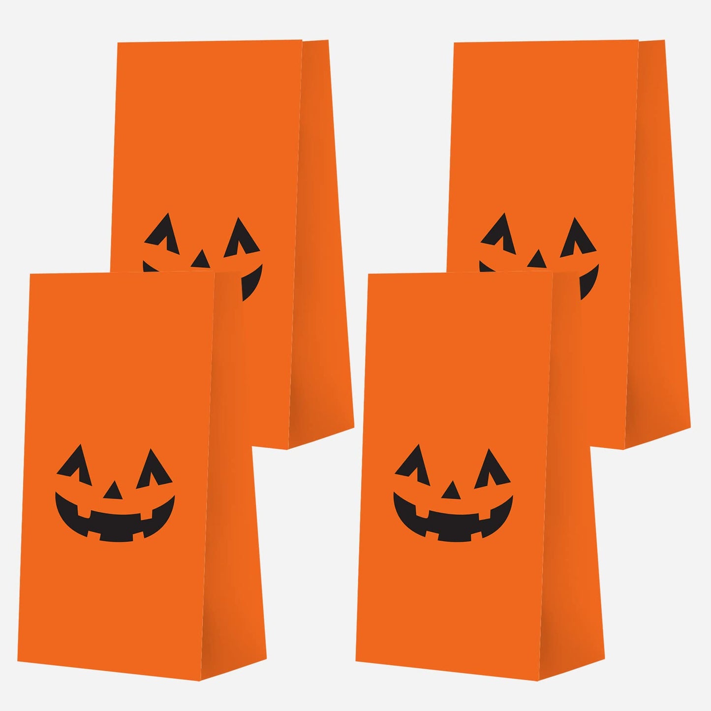 Keringo 30 PCS Halloween Pumpkin Gift Bags - Tote Party Favor Trick or Treat Bags for Pumpkin Decorations