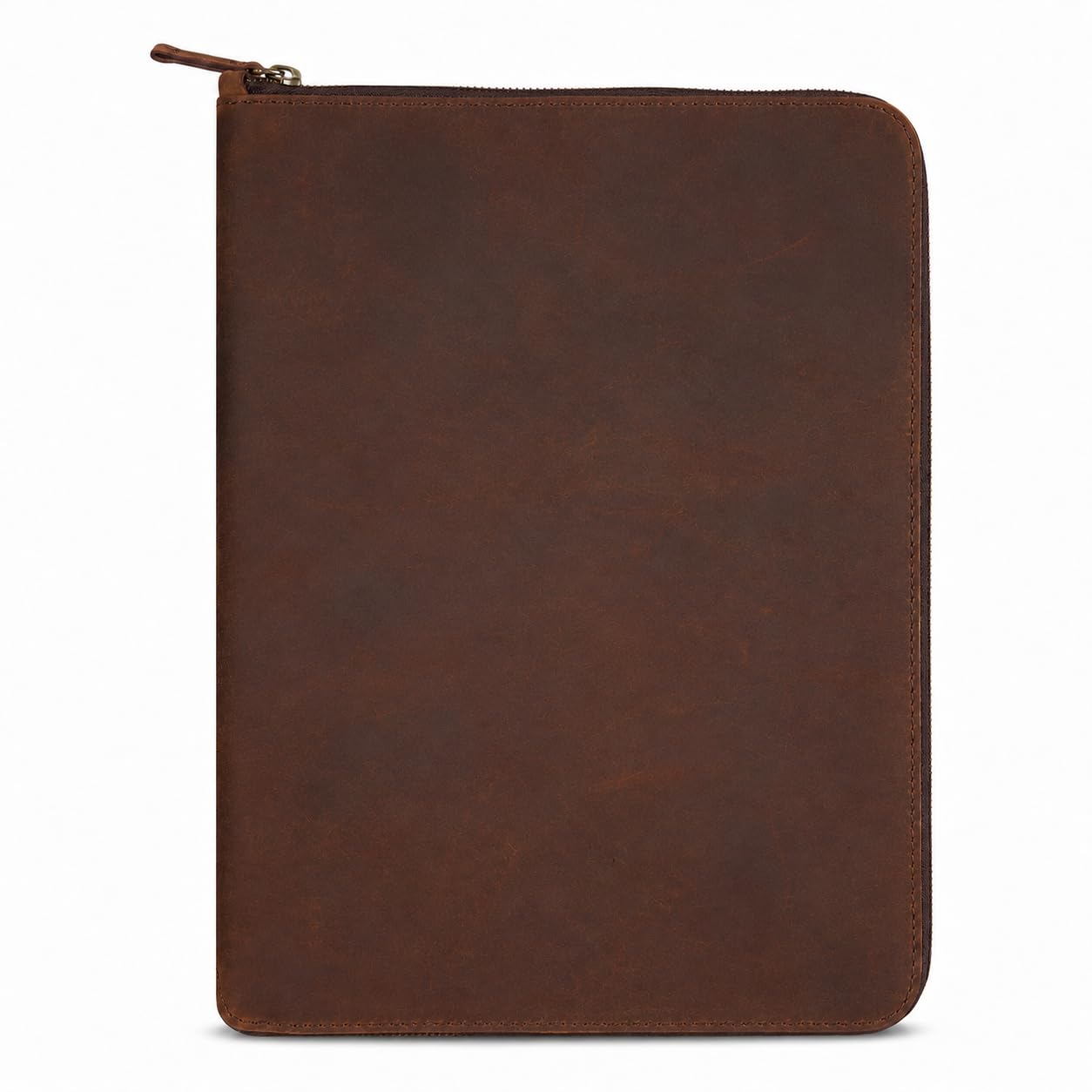 CestAntiQ, Heavy Duty Full Grain Leather Journal Cover (8.5 x 11 in.), Refillable Cahier XXL, Refillable Spiral Notebook (8.5 x 11 in.), Handmade Zippered Leather Journal Cover