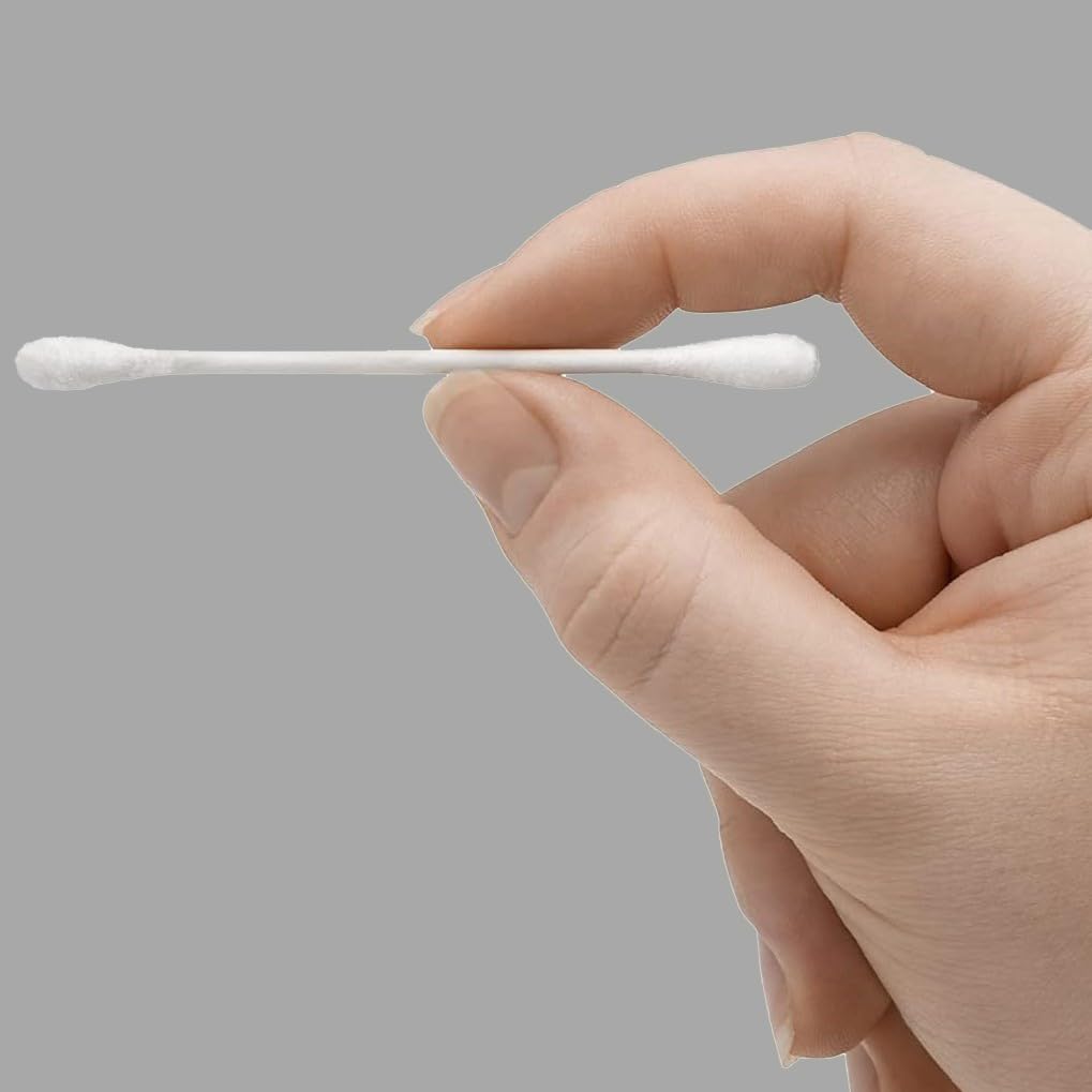 Amazon Basics Cotton Swabs for Personal Hygiene and Baby Care, 500 Count, 1 Pack