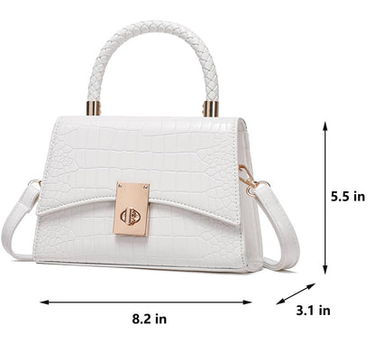 JHVYF Women Satchel Handbags Shoulder Bag Classic Small Crossbody Bags Ladies Cute Purses Satchels bag mini purse White bags