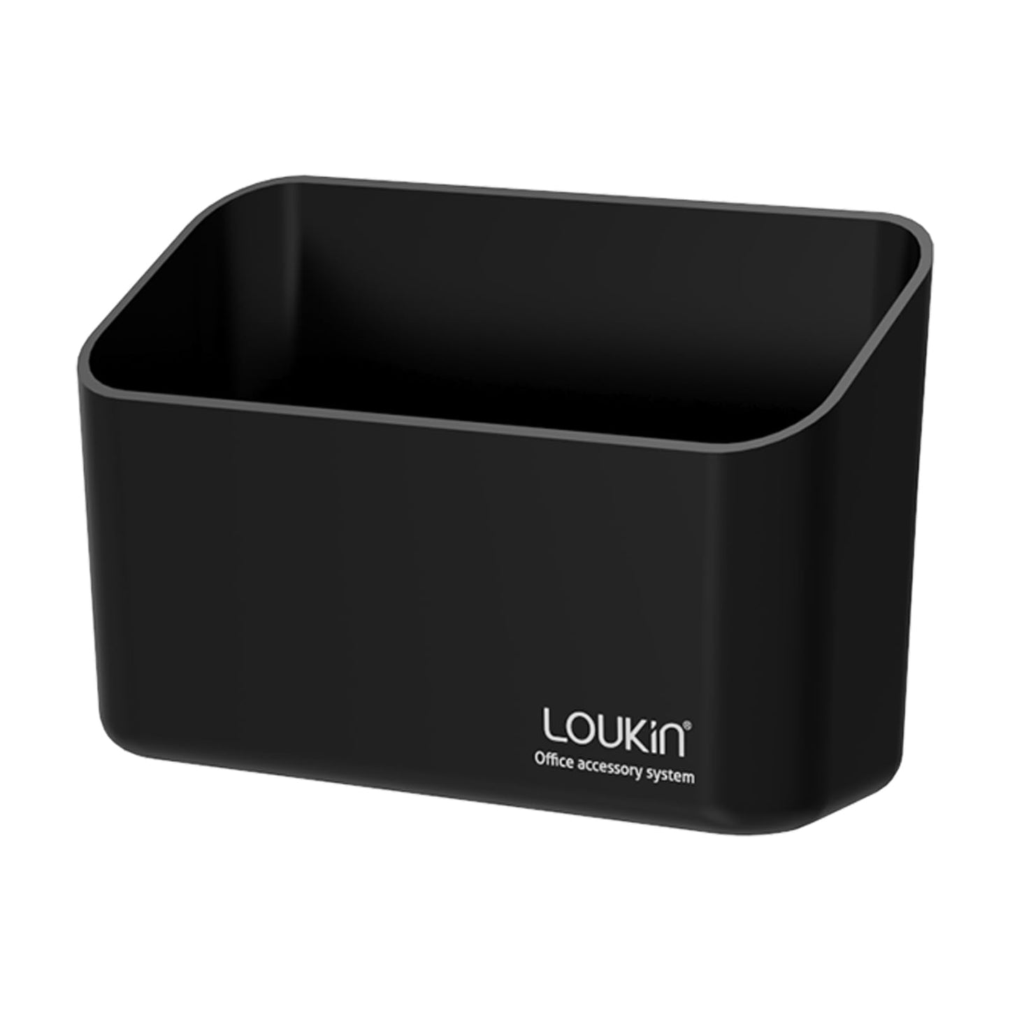 loukin Magnetic Marker Holder, Dry Erase Marker Holder, Remote Control Holder, Magnetic Storage Organizer for Whiteboard or Refrigerators (Black)