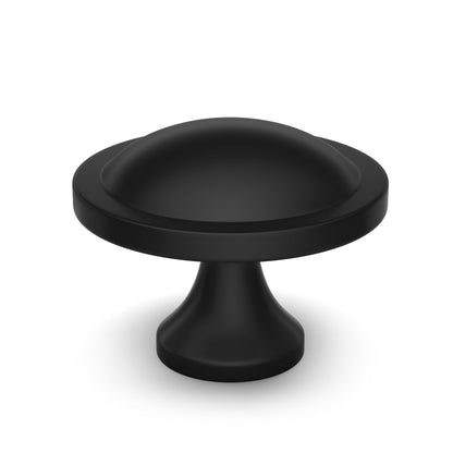 Banqin 30 Pack Cabinet Knobs Black Round Mushroom Hardware Cabinet Knob for Dresser Drawer Diameter 1-1/2 Inch