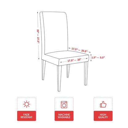 Horaldaily 4PCS Christmas Dining Chair Covers,Blue Snowman Let It Snow Stretch Removable Washable Slipcover Chair Protector for Dining Room Home Decor