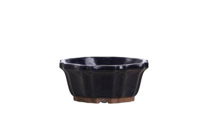 Willow Bonsai Ceramics Flower Design Bonsai Pot 4.5 Inch – Elegant Ceramic Bonsai & Succulent Planter, High‑Fired Frost‑Proof Stoneware with Drainage & Wiring Holes, Handmade in USA (Ruri)