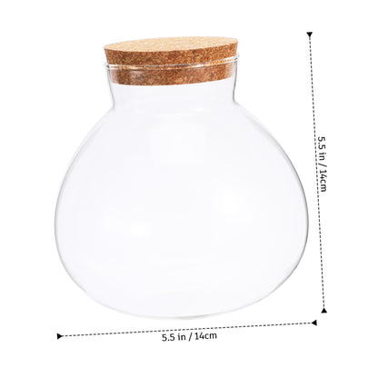 BESPORTBLE Glass Moss Bottle Empty Glass Jar Moss Crafts Home Decor Plant Terrarium