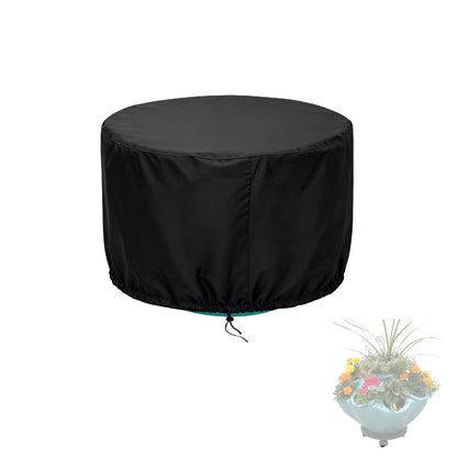 Loenel Large Ceramic Rounded Pot Cover, Waterproof Large Ceramic Planter Cover, Cold-Resistant Outdoor Flower Pots Covers- 37"D x 29"H