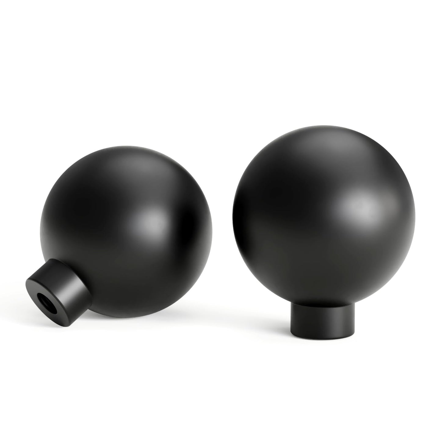 Goldenwarm 10 Pack Matte Black Cabinet Knobs Kitchen Dresser Drawer Knobs Round Ball Hardware for Cabinets Single Hole