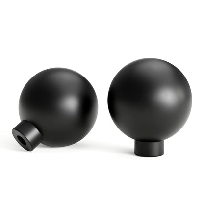 Goldenwarm 10 Pack Matte Black Cabinet Knobs Kitchen Dresser Drawer Knobs Round Ball Hardware for Cabinets Single Hole