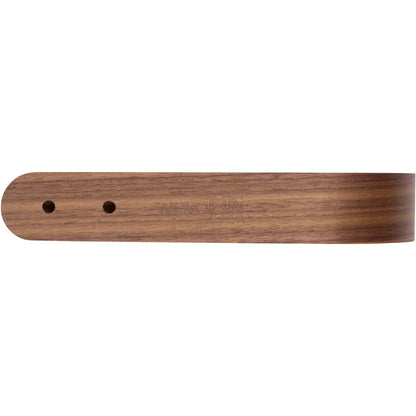 2 x Waveply Wood Curtain Holdbacks Plywood Drapery U Shaped Hook Tiebacks for Wall (Walnut)