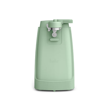 bella Electric Can Opener and Knife Sharpener, Multifunctional Jar and Bottle Opener with Removable Cutting Lever and Cord Storage, Stainless Steel Blade, Surf