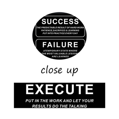 Success Motivational Wall Decor Inspirational Entrepreneurs Quotes Canvas Print Positive Affirmation Poster Painting Artwork for Modern Home Bedroom Living Room Office Ready To Hang [12''W x 18''H]