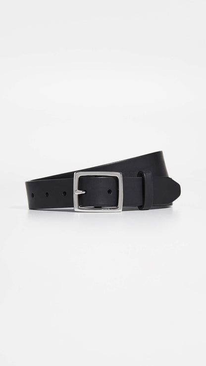 rag & bone Women's Boyfriend Belt, Black, S