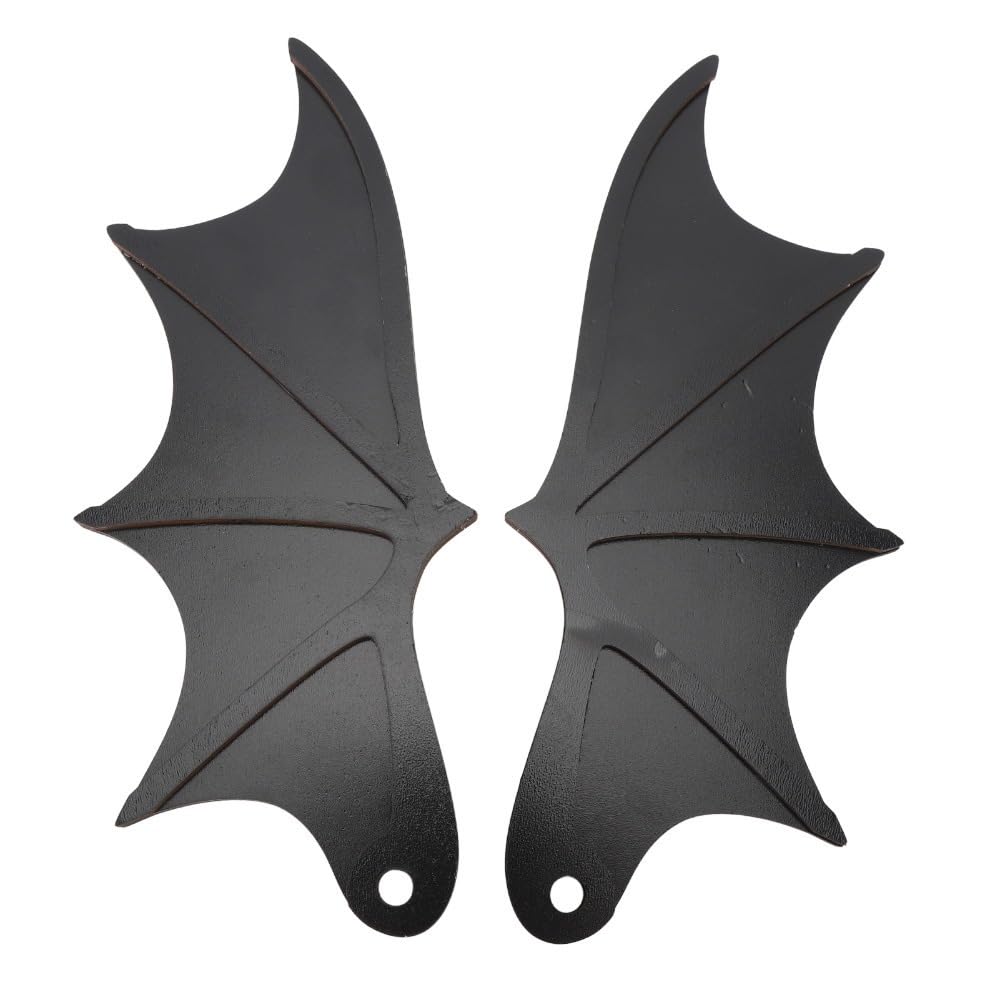 Limen Wooden Bat Wing Decoration 2 Pcs – Funny License Plate Decor, Composite Wood Wall Art for License Plate & Party, Gothic Car Decor,(6.89 * 4.53in)