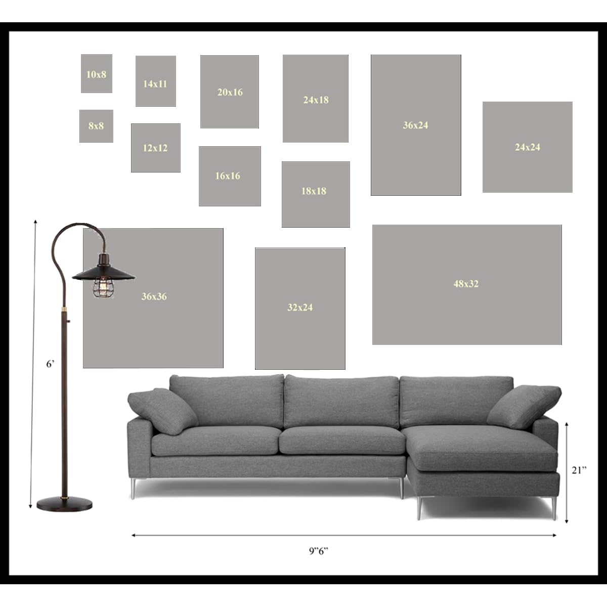 BUY ART FOR LESS Officially Licensed Our Solar System Smithsonian Educational Chart Art Poster - 36 x 12 Inch - Decorative Print - Poster Paper - Ready to Frame