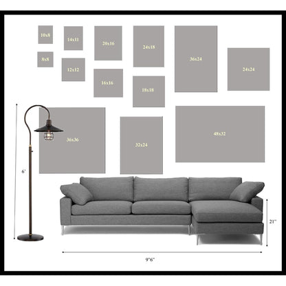 BUY ART FOR LESS Officially Licensed Our Solar System Smithsonian Educational Chart Art Poster - 36 x 12 Inch - Decorative Print - Poster Paper - Ready to Frame