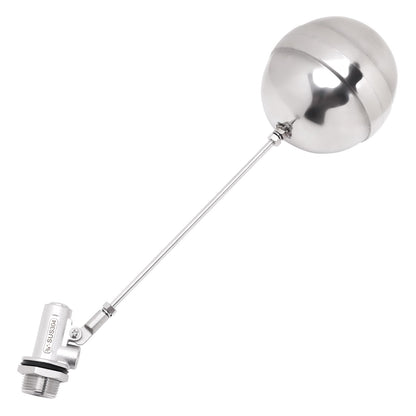 DERPIPE Stainless Steel Float Ball Valves - 3/4" NPT Male Thread Flow Control Float Sensor Valve Automatic Water Level Control Float For Tank Pond Water Tower