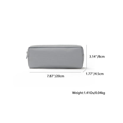 YONBEN Color Pencil Case Simple Oxford Fabric Bag for Student Lightweight Design (Light gray,Oxford Fabric)