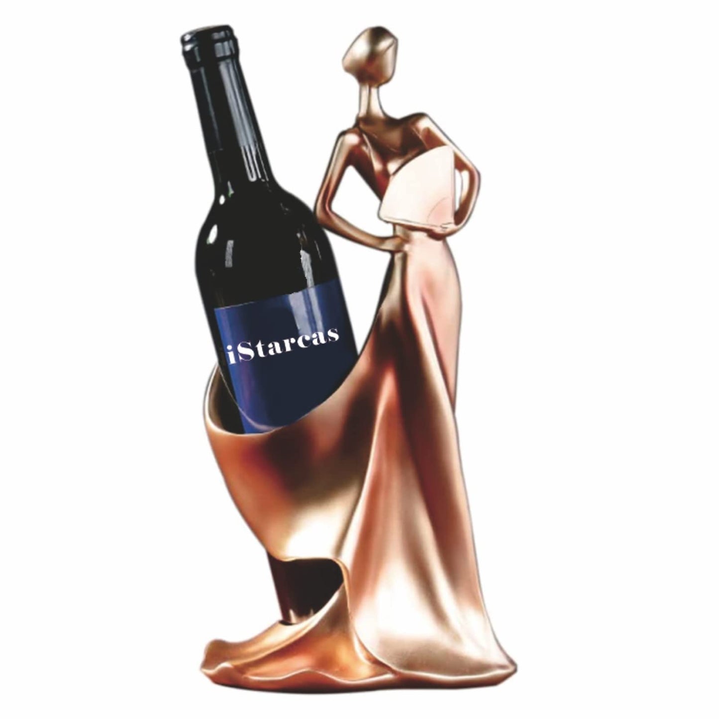 iStarcas Lady Wine Bottle Holder, Single Wine Rack, Woman Wines Holder
